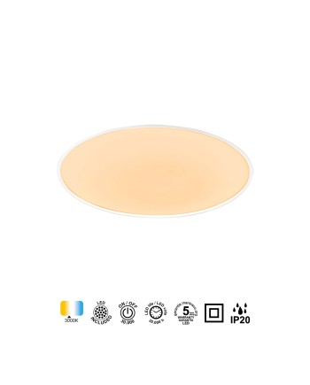 SLIM * PLAFÓN LED 25 CM - 3000K - BLANCO